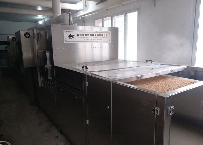 紅麥麩連續式微波烘干設備中糧集團投產使用 紅麥麩連續式微波烘干設備中糧集團投產使用